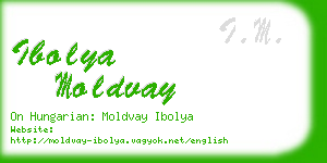 ibolya moldvay business card
